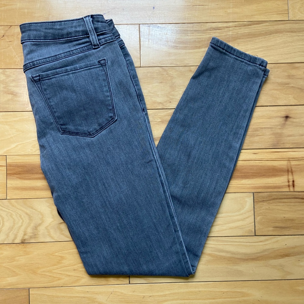 Prana Jeans Womens 4/27 Short Black Low Rise Skinny Ankle‎ Stretch Denim